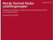 Nye utstillingsregler fra NKK -  gyldige fra 01.01.2022 